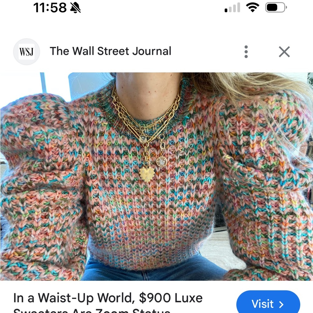 Ulla Johnson Rare Rainbow Knit Sweater